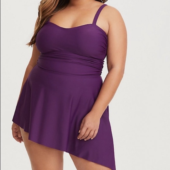 torrid Other - Purple asymmetrical swim dresses